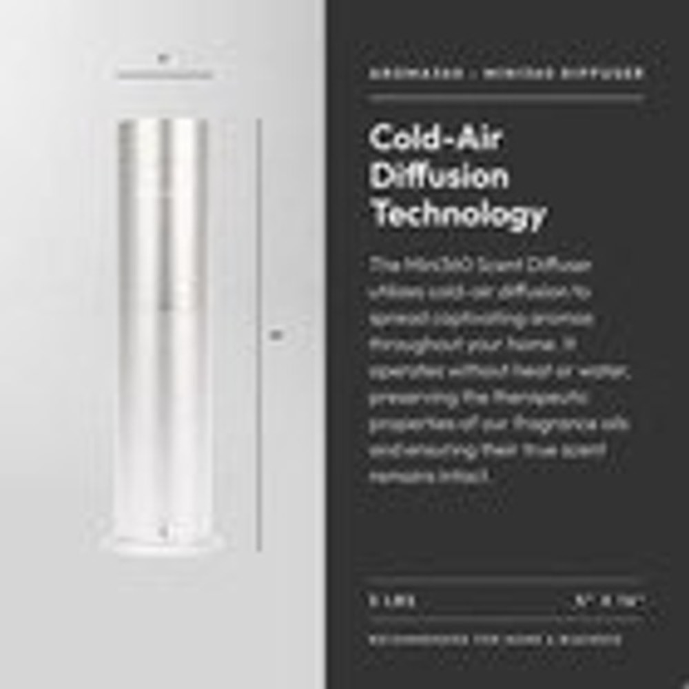 Aroma360 Mini Pro Scent Silver Cold Air Remote New Essential Oil Diffuser
